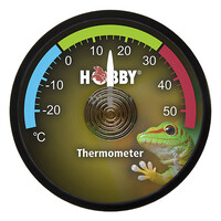 Terrano analoge thermometer hygrometer voor terrarium | zelfklevende combimeter
