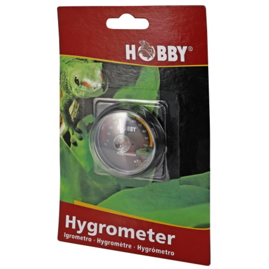 Analoge terrarium hygrometer zelfklevend | 0 tot 100% luchtvochtigheid | voor reptielen en amfibieën