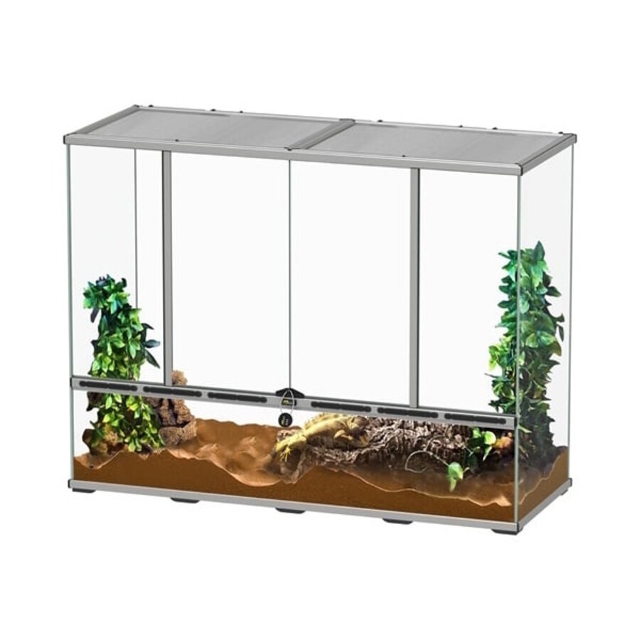 Terrarium Zilver-007 118 x 45 x 90 cm voor reptielen