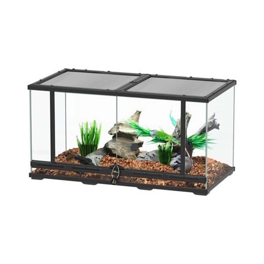 Smart Line terrarium 88 x 45 x 45 cm zwart voor reptielen