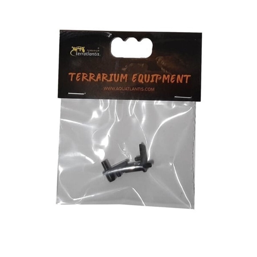 Terratkantis Scharnierset Voor Terrarium Rechts | metalen reservescharnieren voor glazen terrariumdeuren