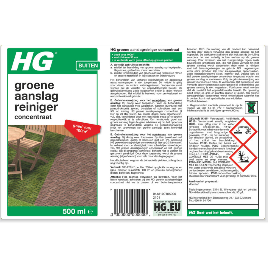 Groene Aanslag Reiniger 500 ml