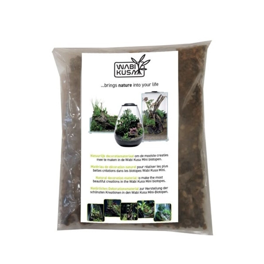 Brown Gravel 2-4 mm | natuurlijk afdekgrind voor Wabi Kusa & aquascaping | 1 kg