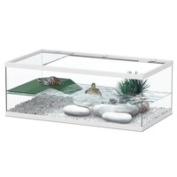 Schildpadbak Tortum 55 wit 55x29x20 cm met plateau en afdekking