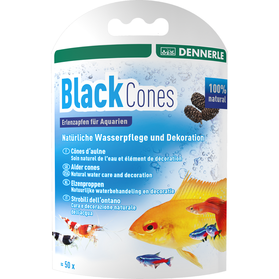 Black Cones elzenappeltjes 40 gram | natuurlijke waterverzorging voor 1200 liter