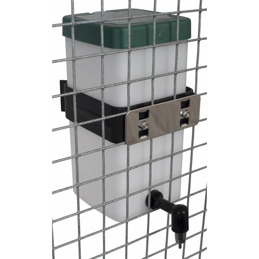 Beugel voor drinknippelfles - kunststof houder met montagemateriaal voor 0,5 en 1 liter flessen