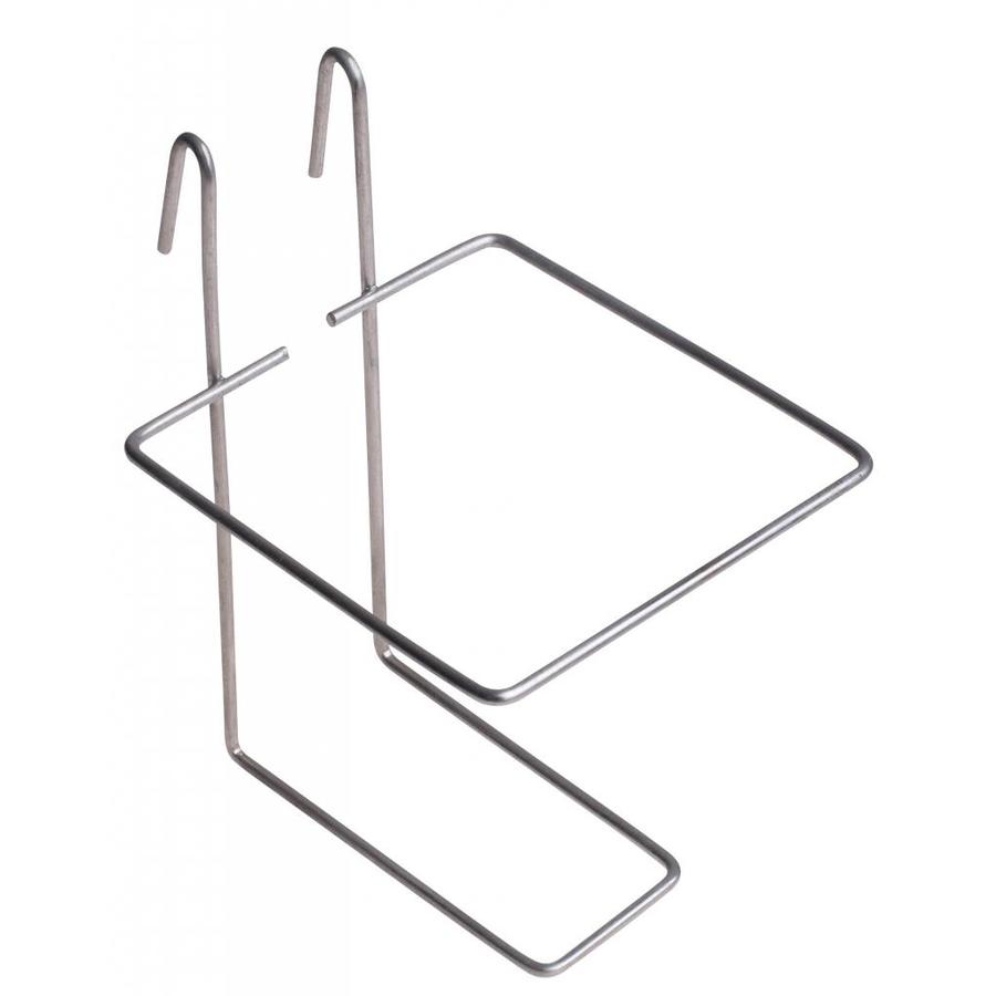 Houder voor drinknippelfles - verzinkte metalen ophanging voor 0,5 en 1 liter flessen