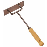 Mestkrabber 34 cm met breed blad 16 × 16 cm – voor schoonmaken van dierenhokken