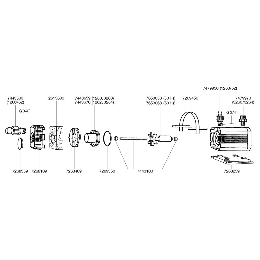 O-Ring voor 1060/1260/1262