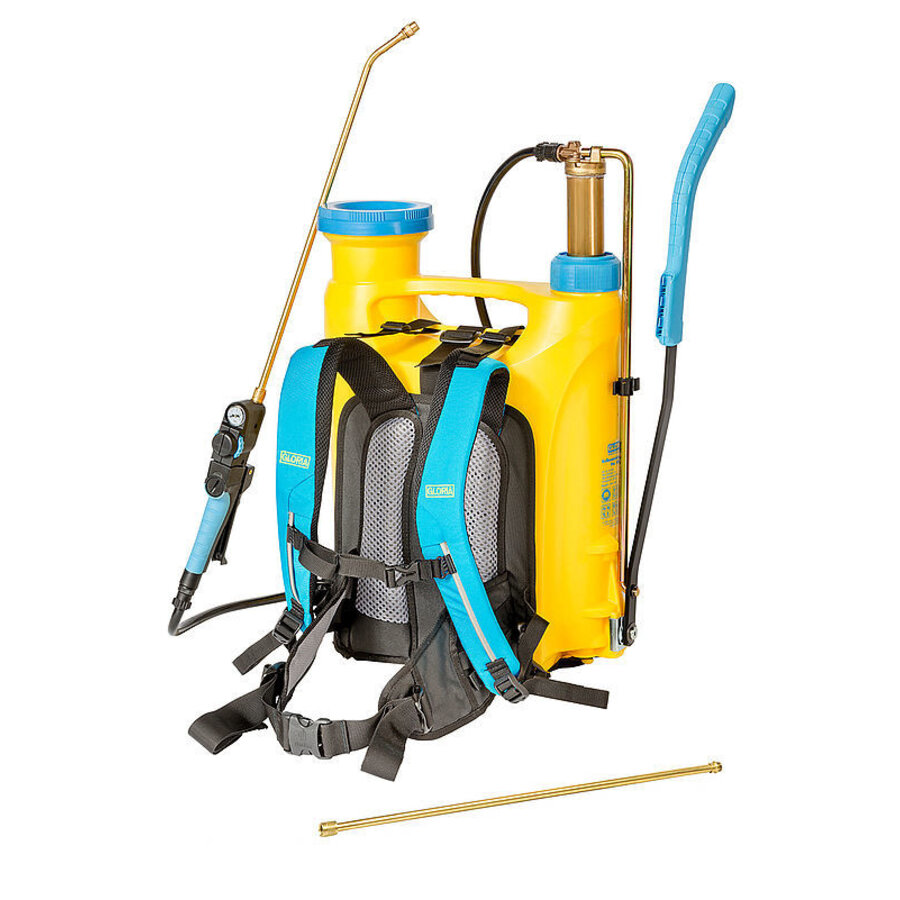 Professionele rugspuit met manometer en 18 liter vulinhoud
