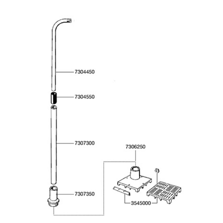 Aanzuigbuis voor 4004620/3541