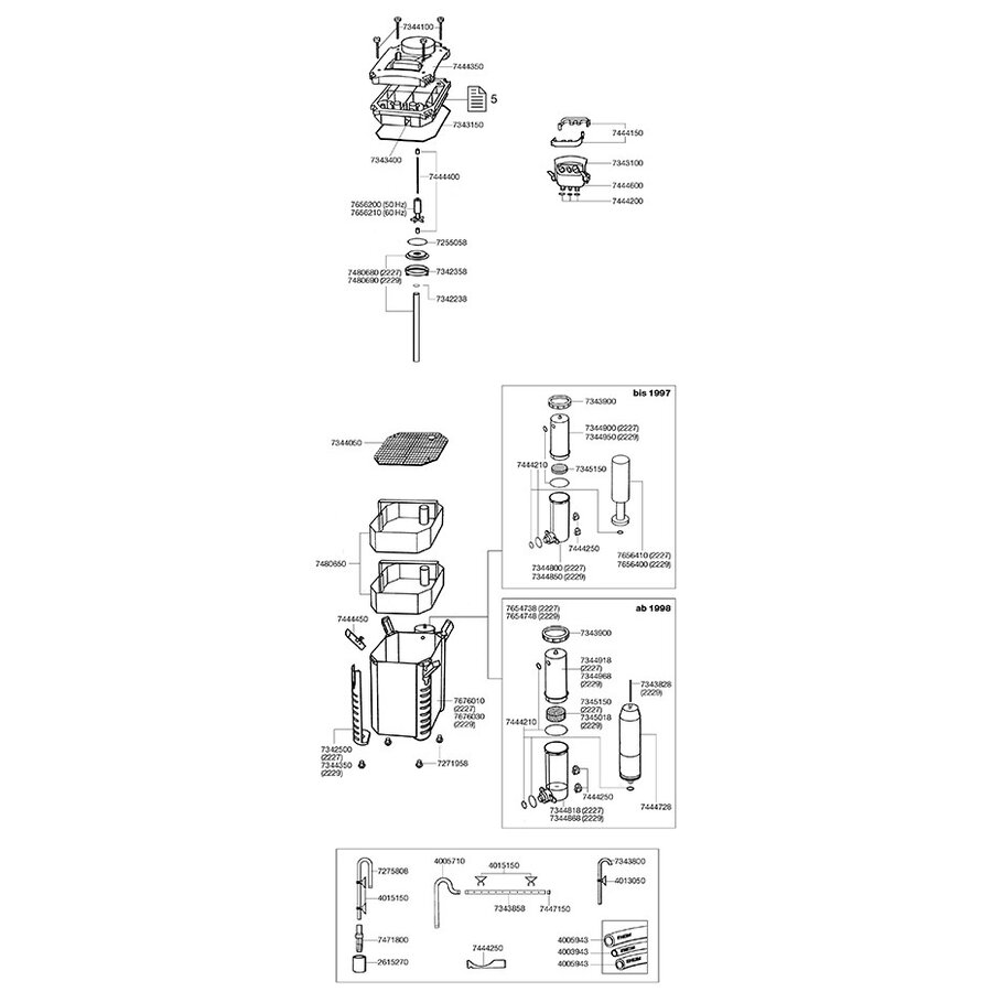 Ontluchtingsbuis voor 2227/29-2327/29