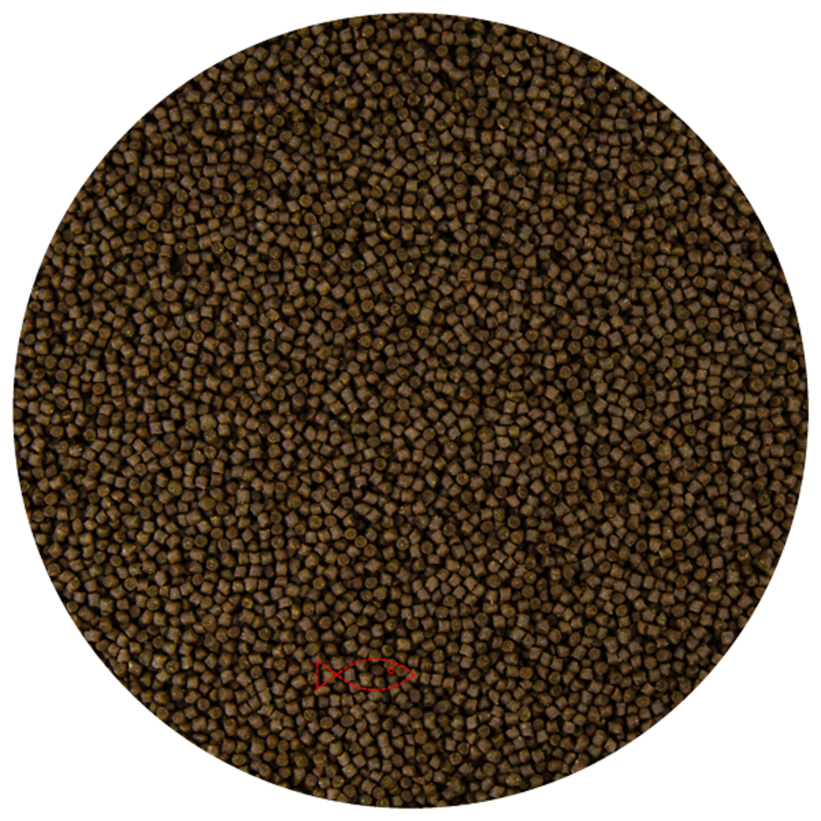 Baby koivoer pellets voor jonge koi