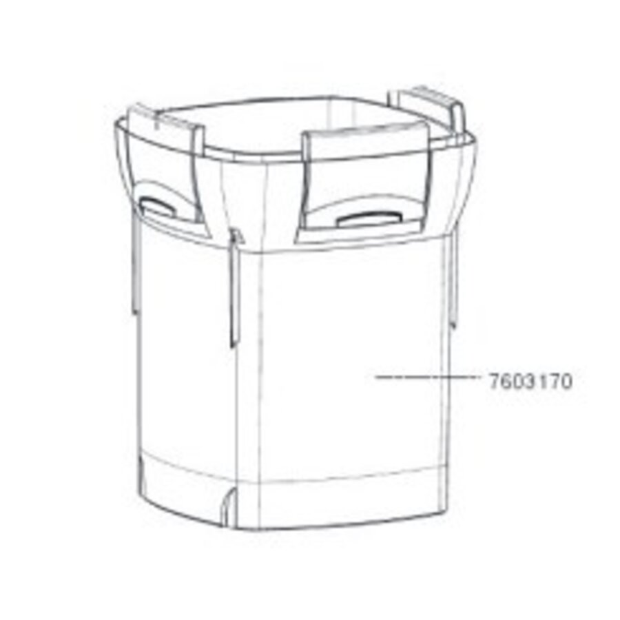 Filterpot voor Prof. 3 2080/2180