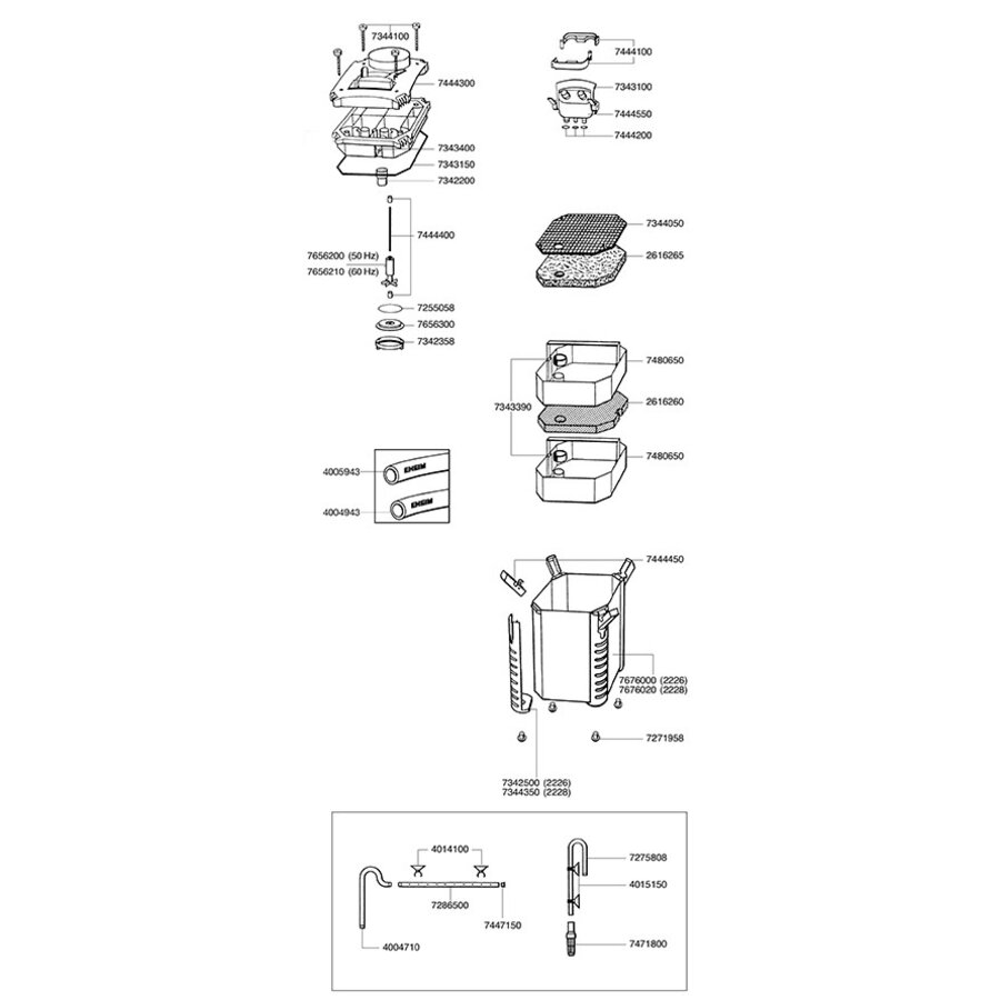 Slangadapter Compleet voor 2226/2228/2326/2328