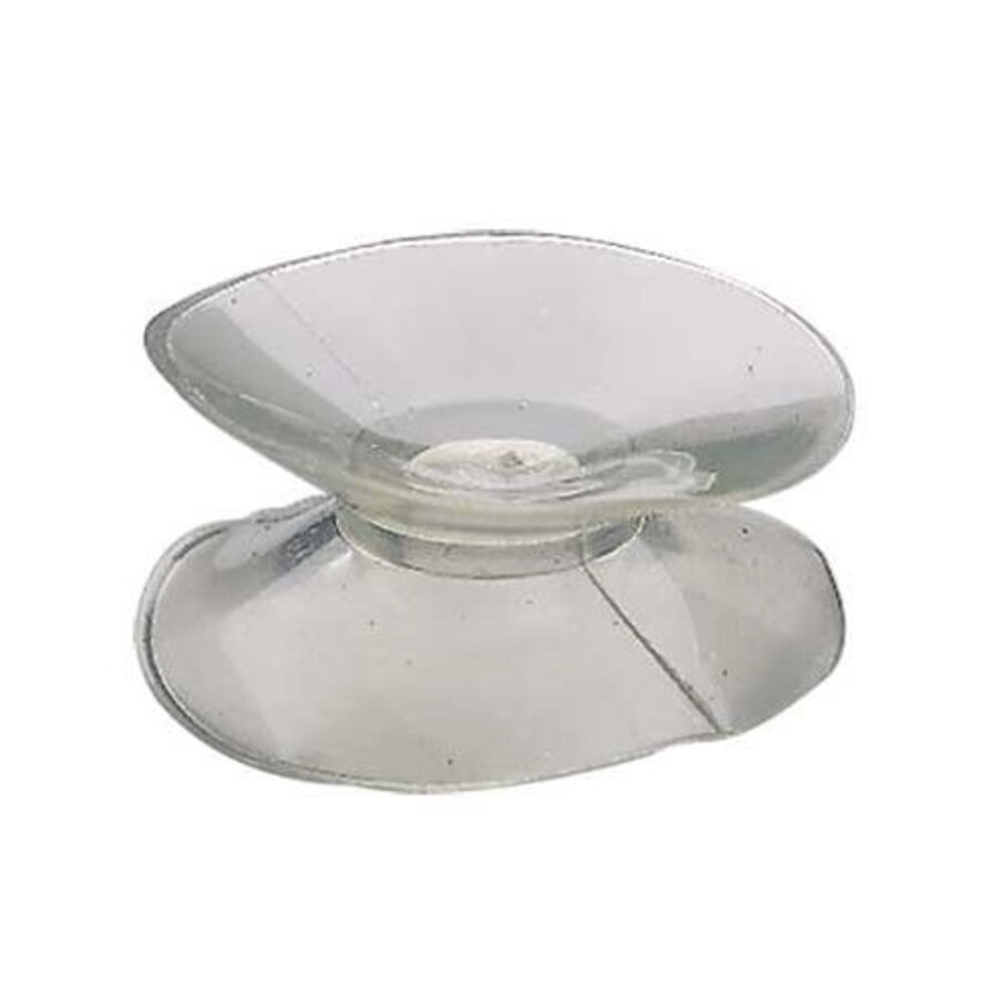 Dubbelzuiger 2 stuks transparant voor aquarium en terrarium