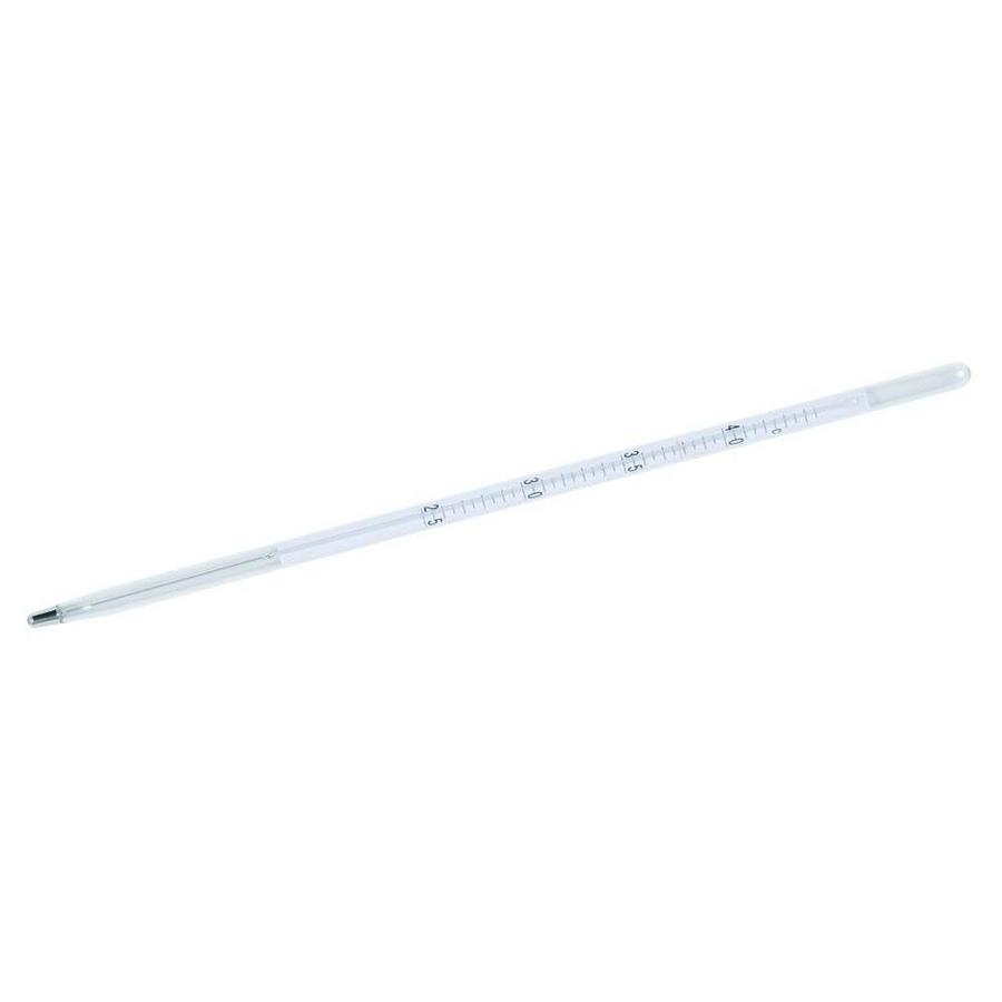 Thermometer 30 cm met blauw alcohol voor broedmachines