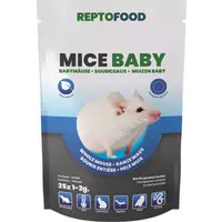 Diepvries baby muizen 1-2 gram | 25 stuks | voermuizen voor jonge vleeseters