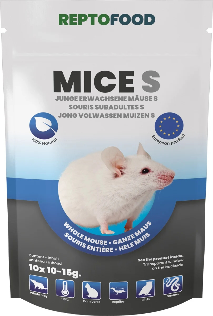 Repto Food Diepvries voedseldieren &VerticalLine; Muizen S 10�15 gram &VerticalLine; 10 stuks Diepvries