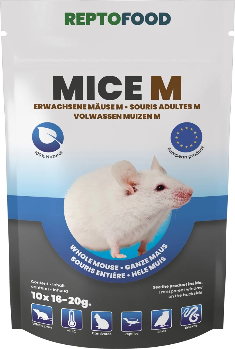Repto Food Diepvries muizen maat M 16-20 g &VerticalLine; 10 stuks Diepvries