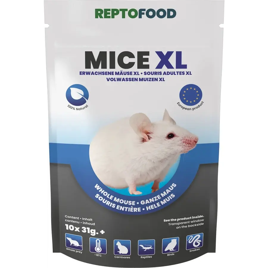 Diepvries muizen XL 31-40 g | 10 stuks | voedseldieren