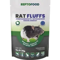 Diepvries ratten fluffs 11-25 gram | 10 stuks | voedseldier voor reptielen en roofdieren