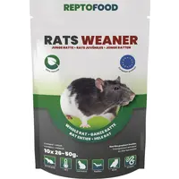 Ratten Weaner 26-50 gram diepvries voedseldieren | 10 stuks