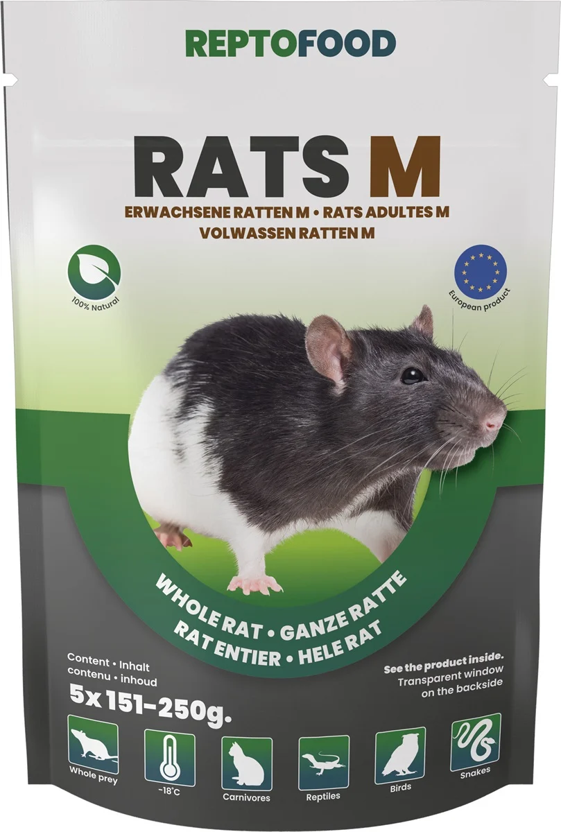Repto Food Ratten M 151-250 gram 5 stuks Diepvries