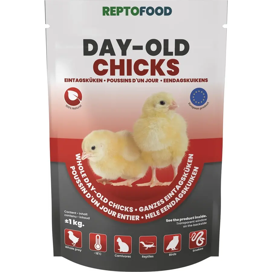 Eendagskuikens diepvriesvoer | 1 kg | los te portioneren