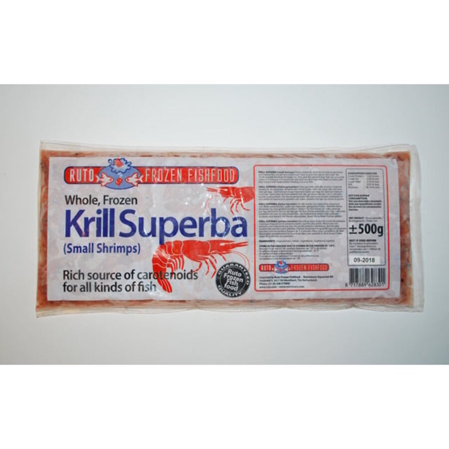 Krill superba heel diepvriesvoer | 1000 gram flatpack