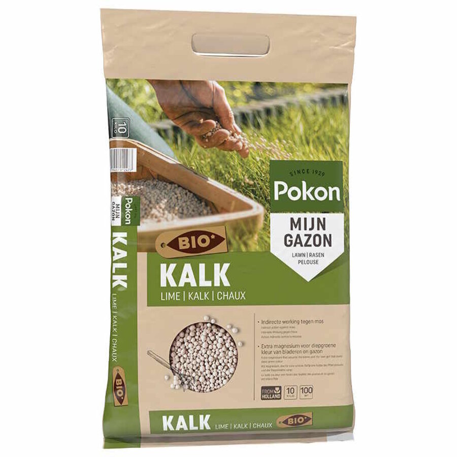 Bio kalk voor gazon en tuin
