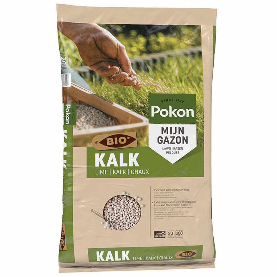 Bio kalk voor gazon en tuin