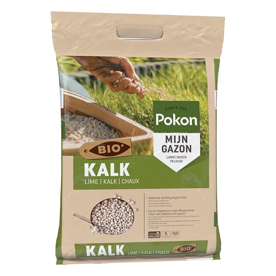 Bio kalk voor gazon en tuin