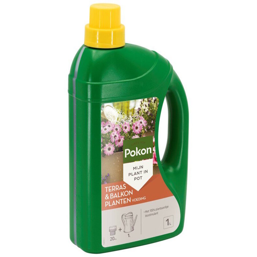 Vloeibare terras en balkon plantenvoeding