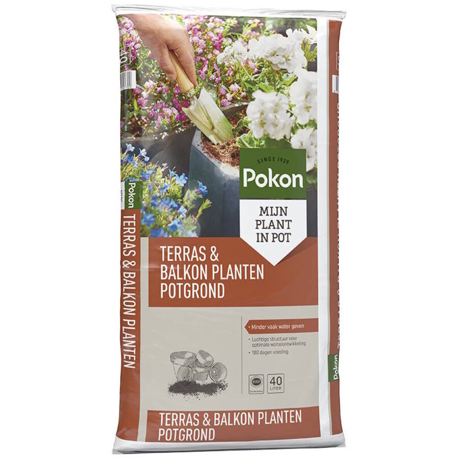 Terras & Balkon Planten Potgrond met 180 dagen voeding