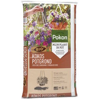 Bio kokos potgrond 20 liter voor potplanten met 100 dagen voeding