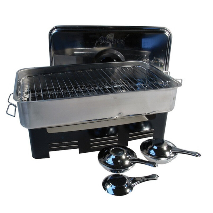 RVS Rookoven Plat 42x20x29CM