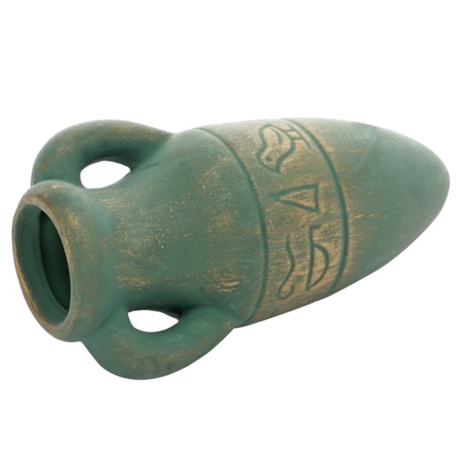 Decoratie Keramische Amfora Brons-Groen