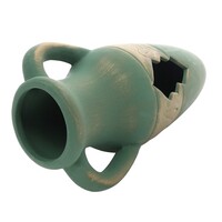 Keramische aquarium amfora brons-groen | decoratie en schuilplaats