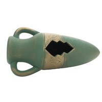 Keramische aquarium amfora brons-groen | decoratie en schuilplaats