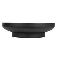 Vuurschaal zwart Ø 60 cm met metalen schaal voor tuin en terras