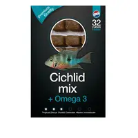 Cichlide Mix & Omega3 diepvries visvoer 100 gram | 24 blokjes