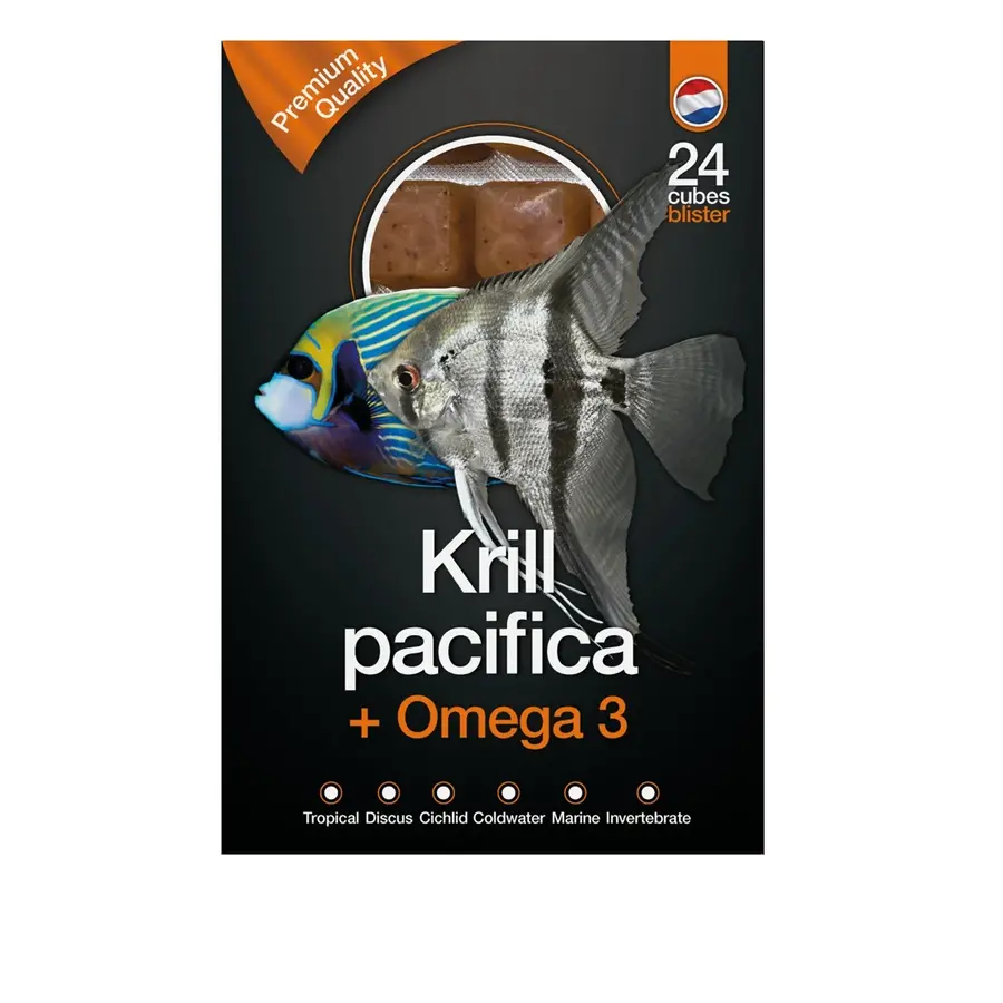 Krill Pacifica & Omega3 100 g | diepvries visvoer | 24 blokjes