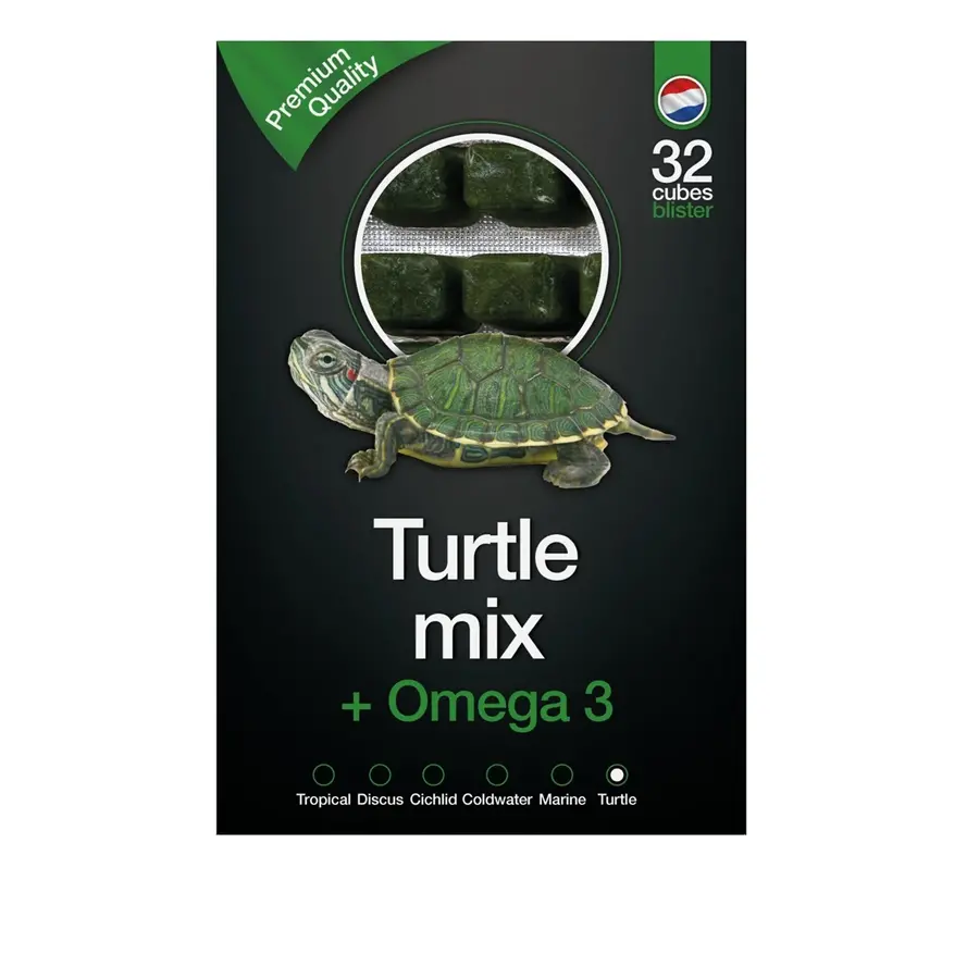 Schildpad & Omega3 diepvriesvoer | 100 gram | omega 3 mix