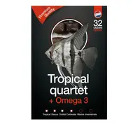 Tropisch kwartet met omega 3 diepvries visvoer | 100 gram | 4-in-1 mix