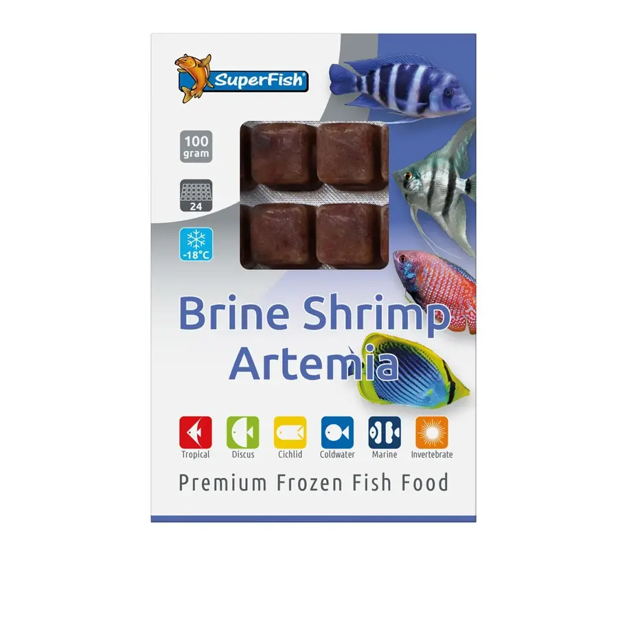 Diepvries Artemia | 100 gram pekelgarnalen voor aquariumvissen