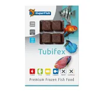 Tubifex diepvries visvoer 100 gram | natuurlijke wormen