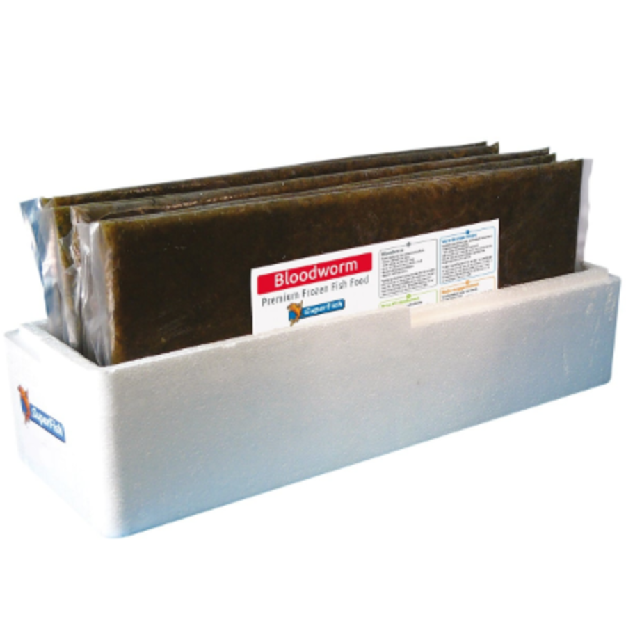 Rode muggenlarven diepvriesvoer 500 g | plak voor aquariumvissen