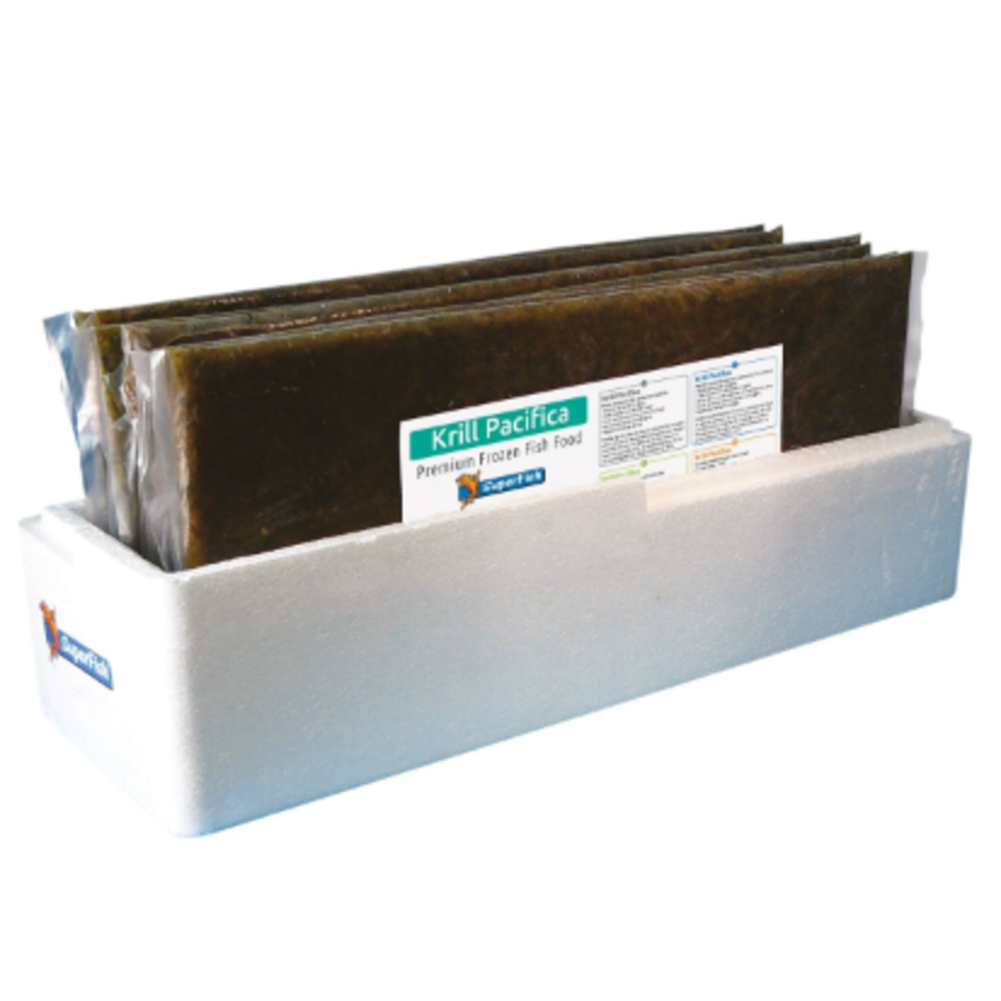 Pacifica diepvriesvoer plak 500 g | krill voor zoet- en zeewatervissen