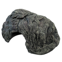 Deco Hiding Grey terrarium schuilplaats M | L voor reptielen en amfibieën